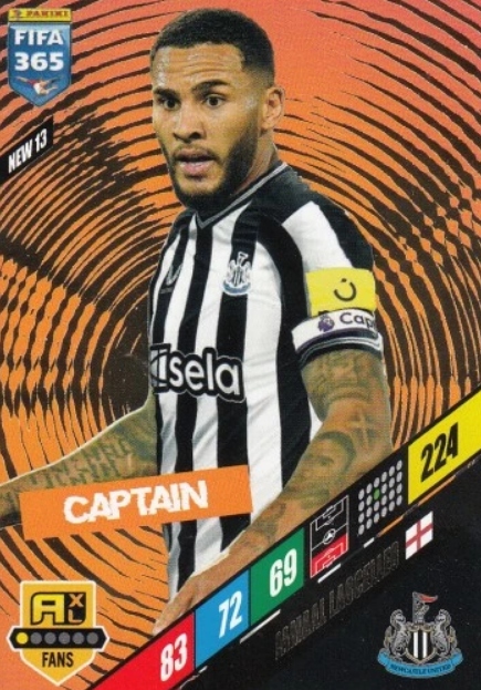 Fifa 365 2024 Panini Captain Jamaal Lascelles New 13