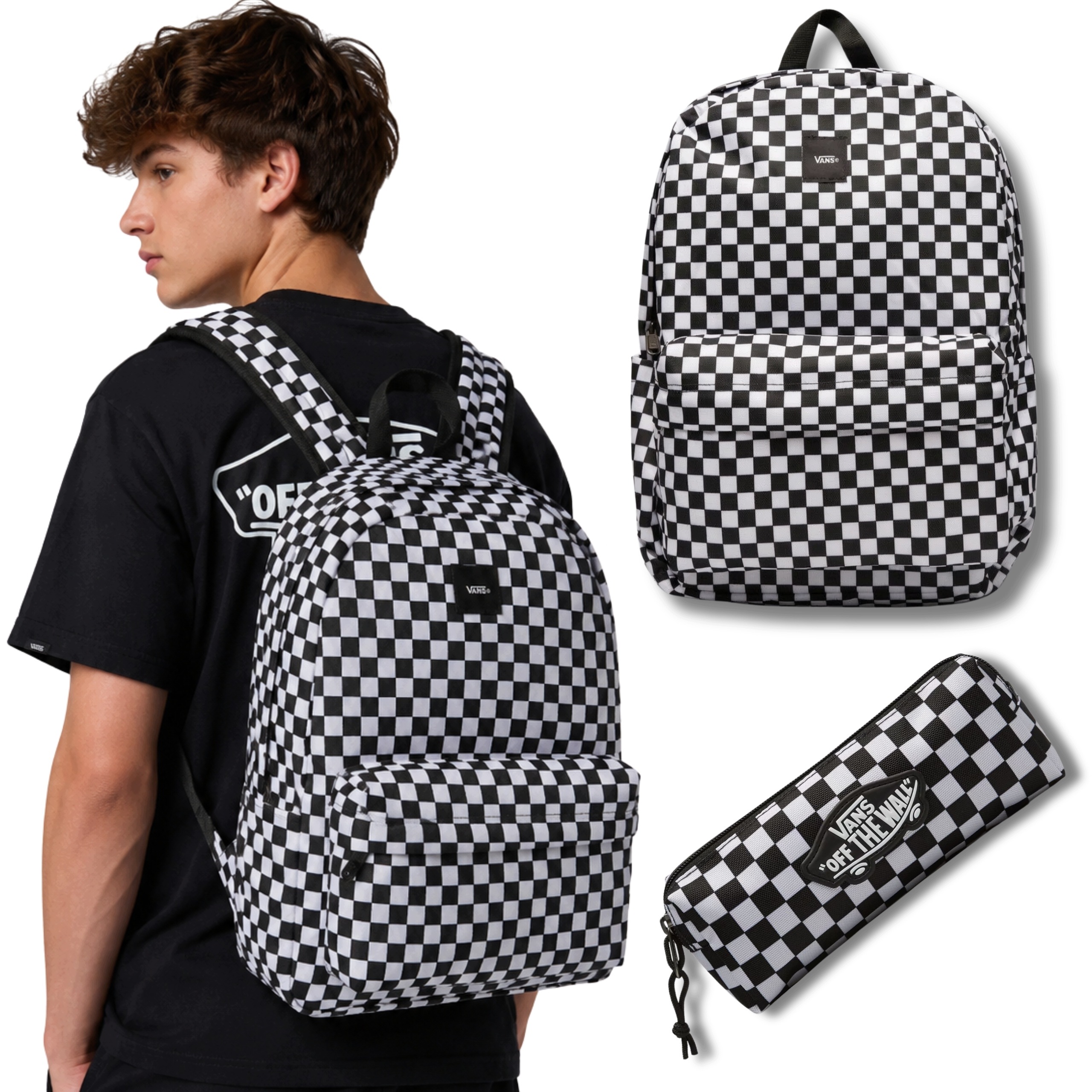 Batoh Vans Old Skool Školní Sportovní Velký Mládežnický Prostorný Penál