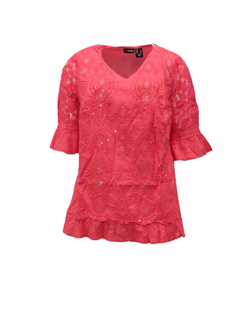 MIA мода чудесная туника / блузка коралл MM01 52 классический стиль
