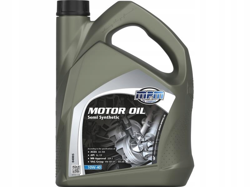

Olej Mpm 10W40 5L A3/B4 Api Sl/cf Vw 501.00/505.00
