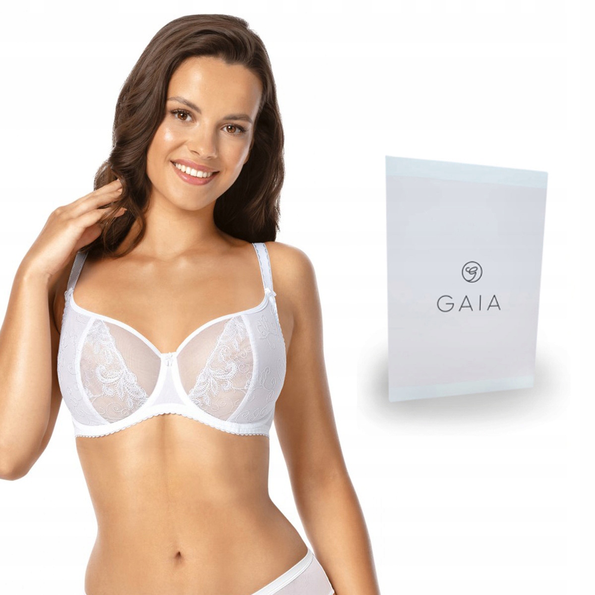 Biustonosz miękki Ada Gaia 1026 biały 65I