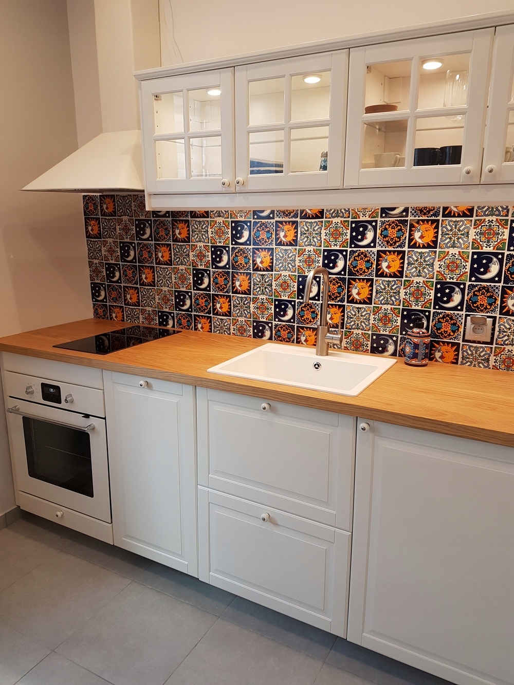 Płytki ceramiczne czarno-białe ścienne meksykański patchwork - Ferran Kolekcja Ferran