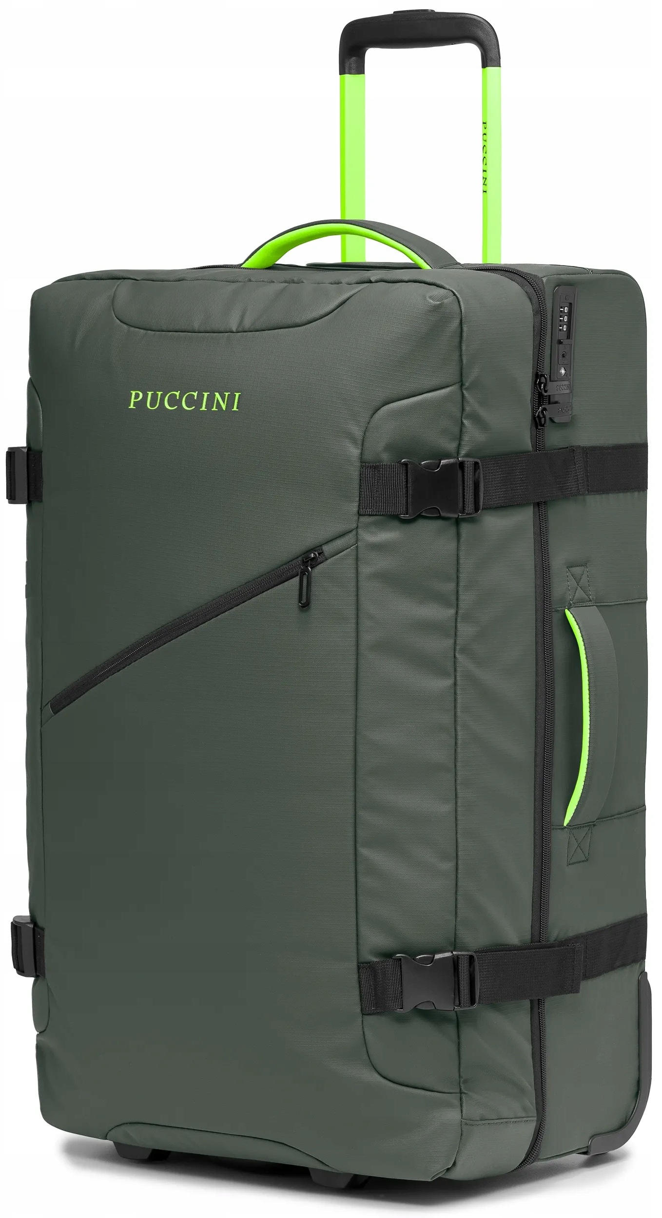 PU71D Puccini kufr Velká měkká cestovní taška na kolečkách