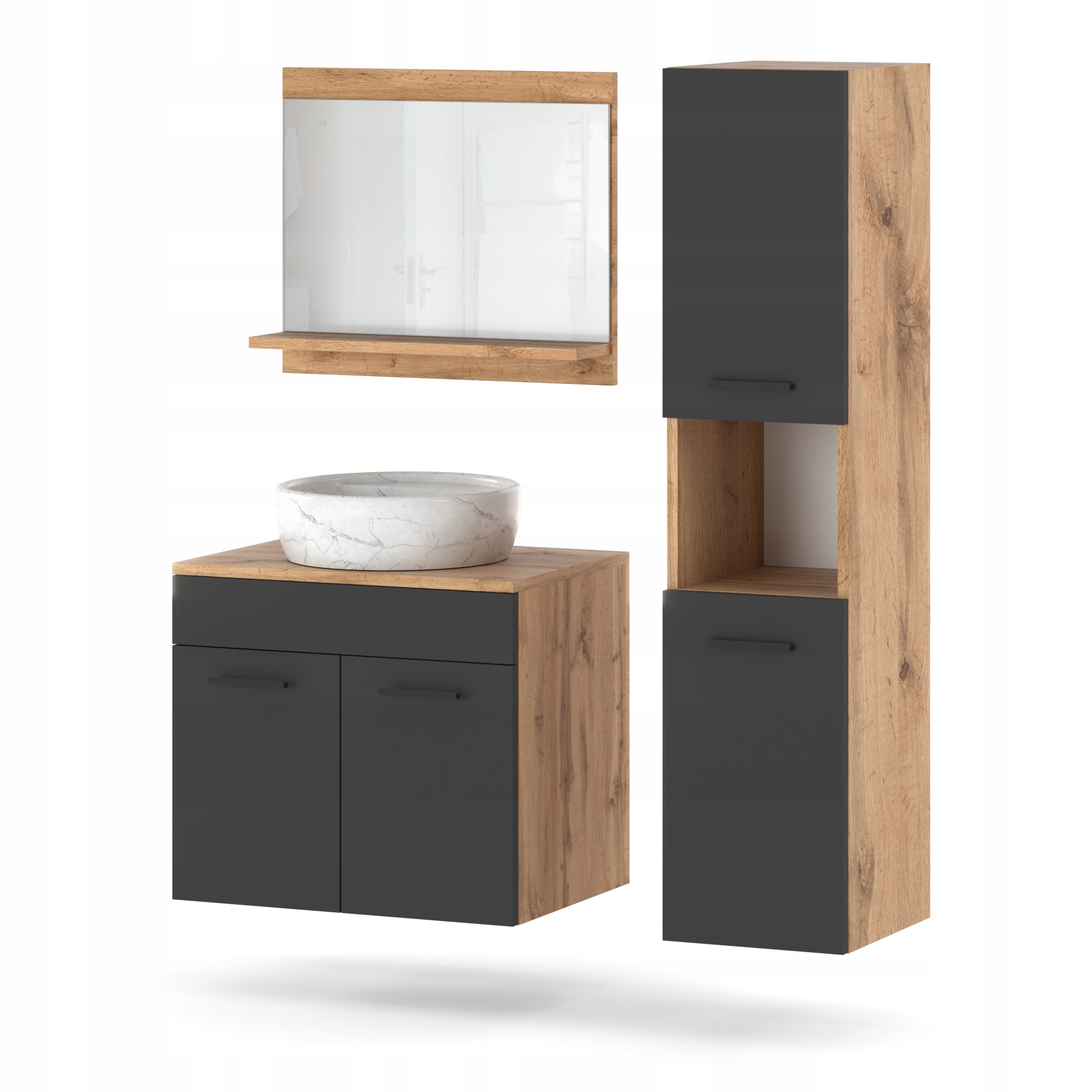 Meble łazienkowe Zestaw mebli łazienkowych PARIS 2 Meble do łazienki KOLORY EAN (GTIN) 5906765871037