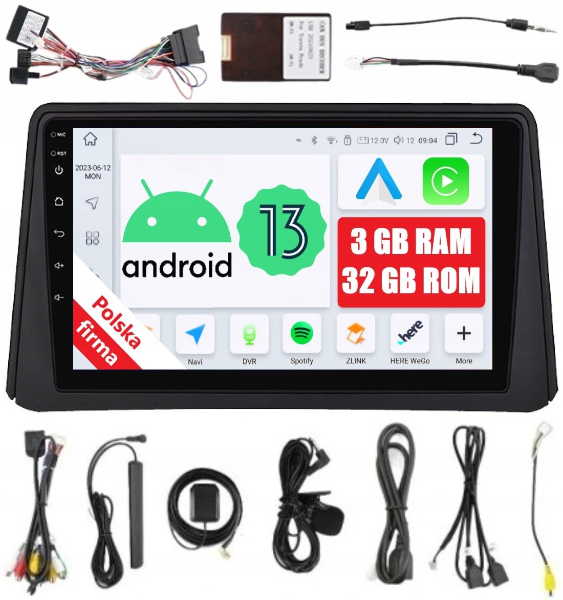 Navigace Rádio 2DIN Android Opel Mokka 1 A 3/32 Gb Dsp Carplay Lte