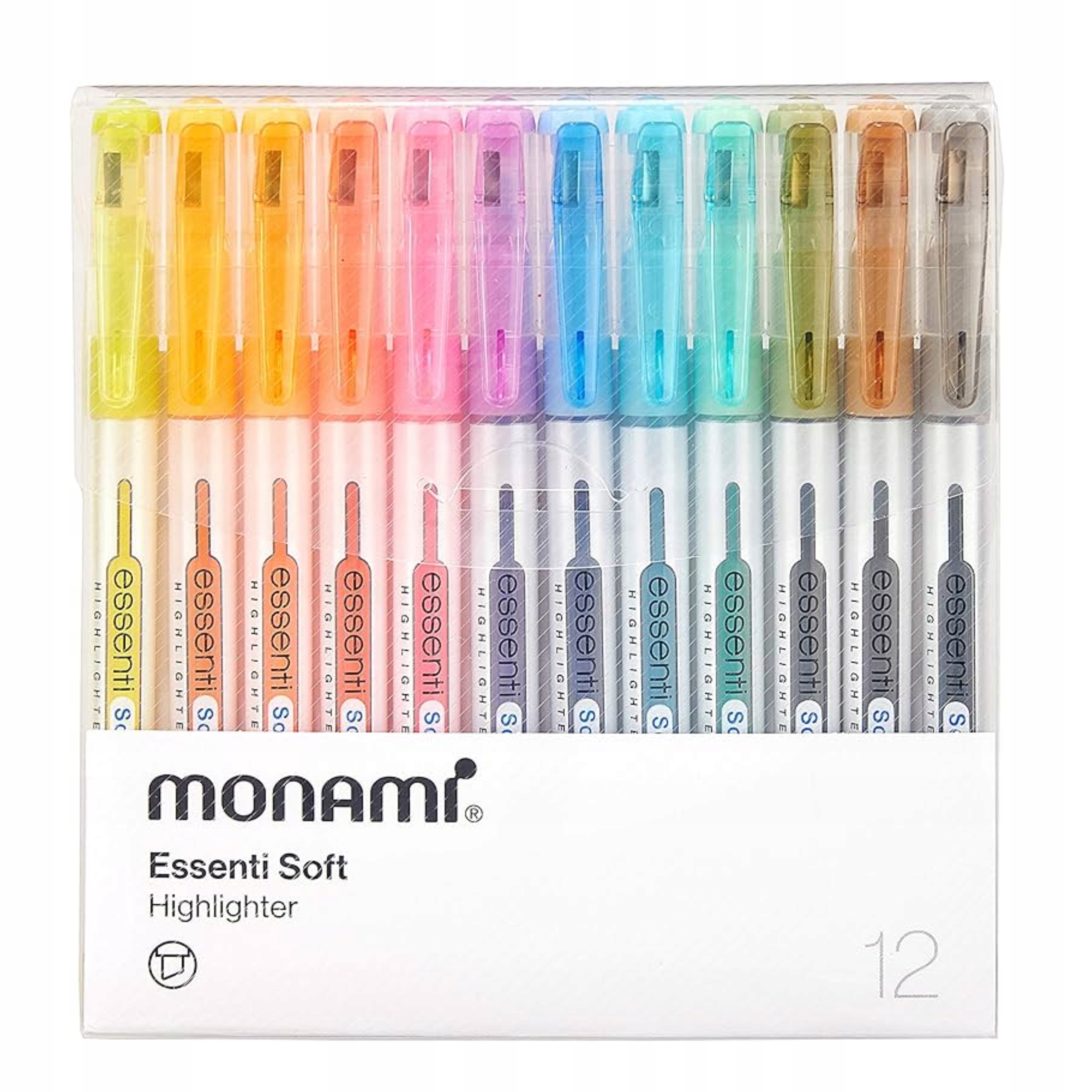 Zakreślacz Essenti Soft -12 kolorów pastelowych