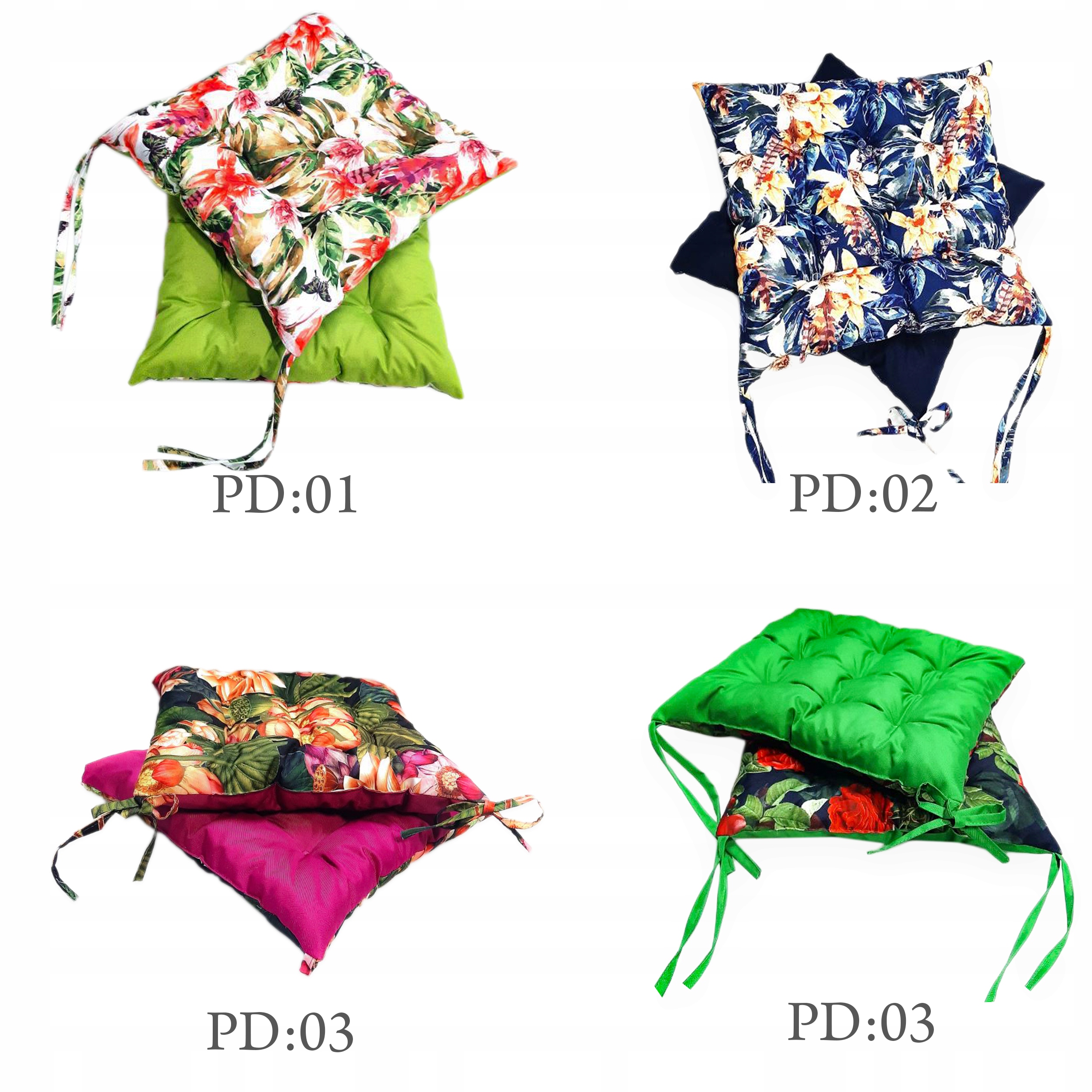 Poduszka dwustronna DEKORACYJNA KOLOR- KWIAT 40x40 Szerokość produktu 40 cm