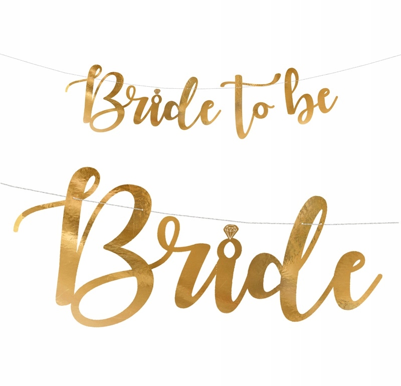 

Baner Bride to be złoty Wieczór Panieński girlanda