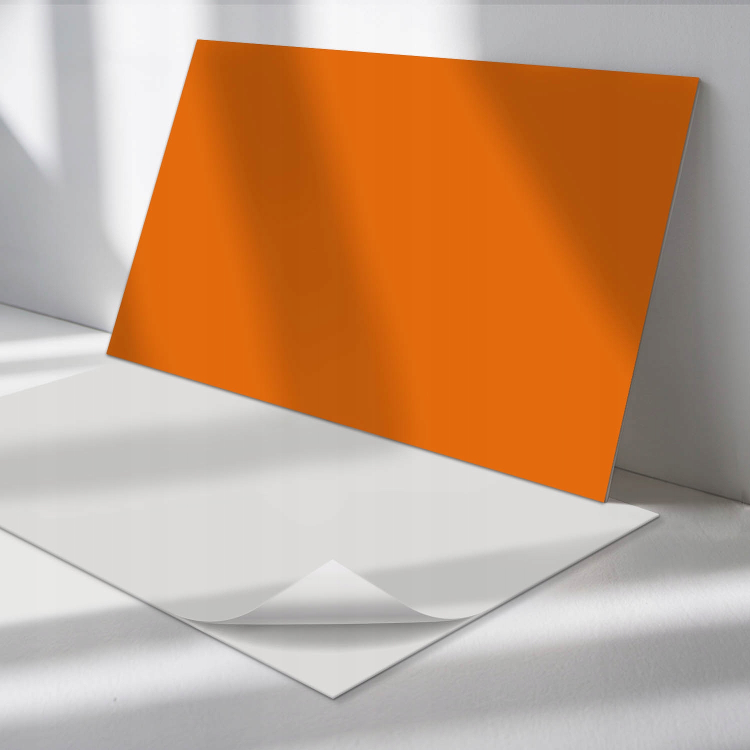 Sada vinylových panelov Jednoduchá montáž Oranžová farba 6 ks 60x30 cm