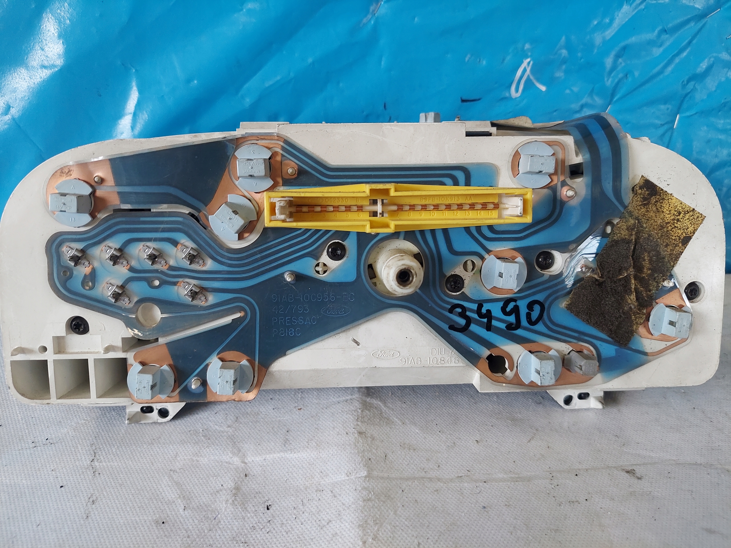 dials clock FORD ESCORT 1.8 D 91AB-10848-BL