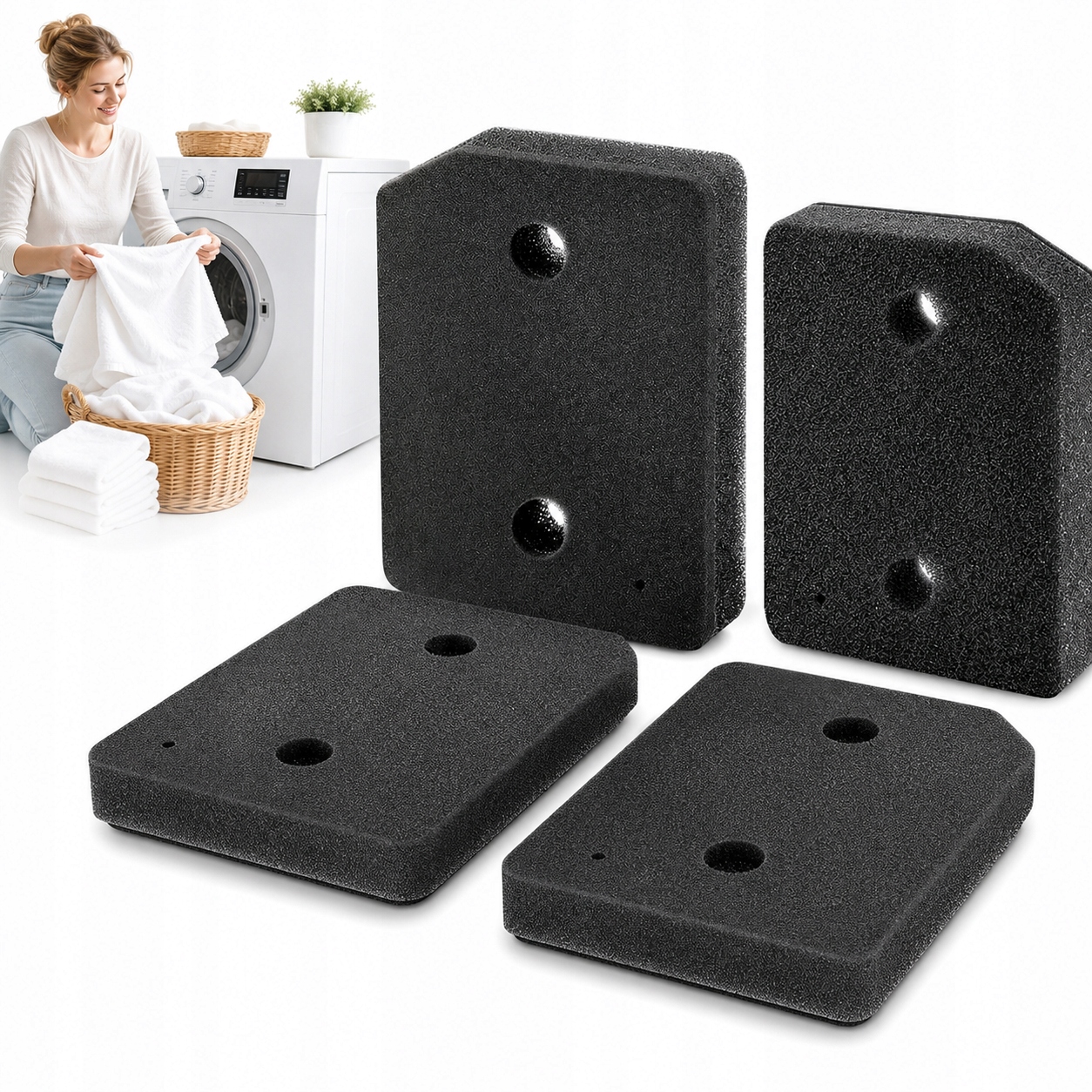 Piankowy filtr do suszarki Miele 9164761 Zestaw 4 szt. 207x157x30 mm