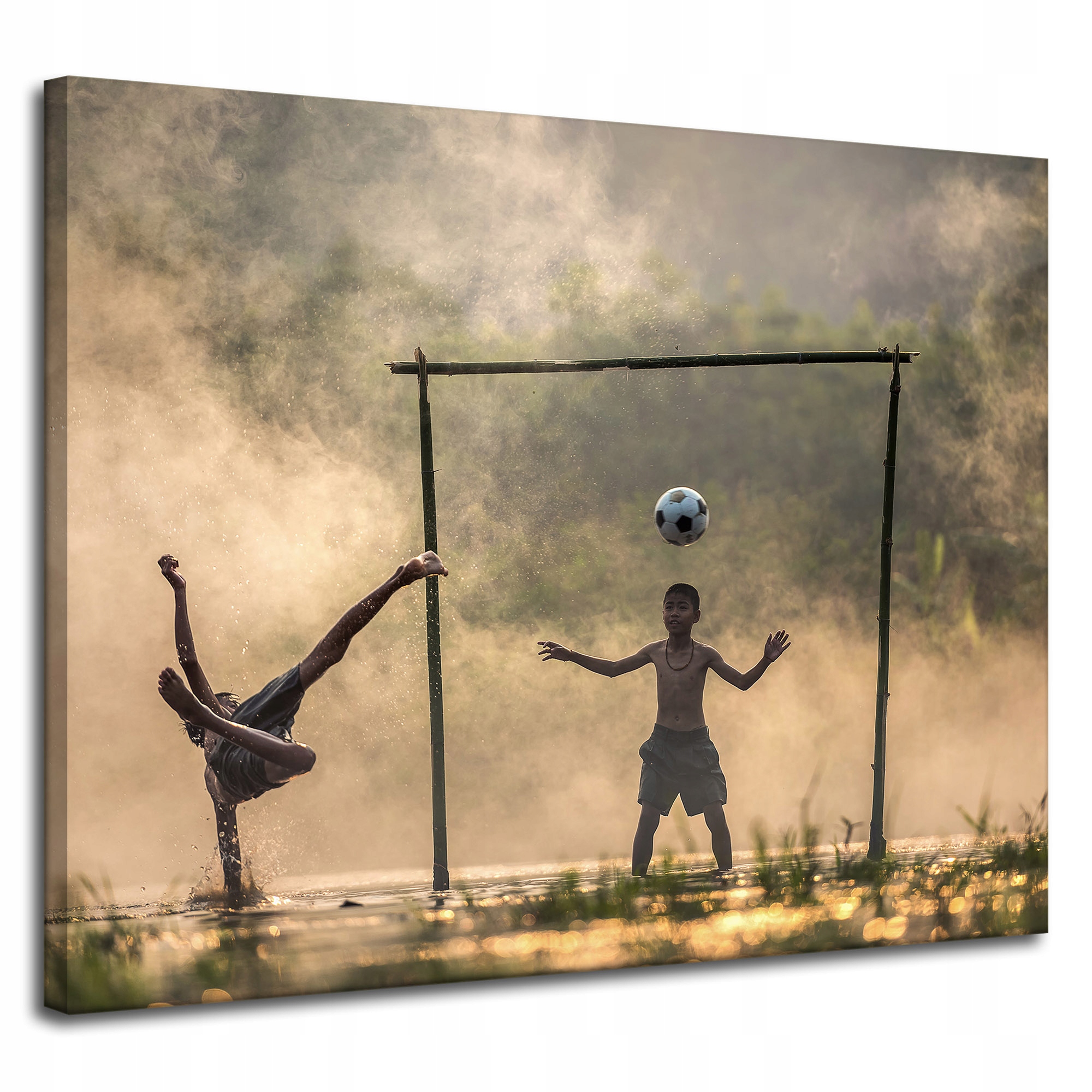 Obraz na plátně Sport Fotbalová hra 100 x 80 cm