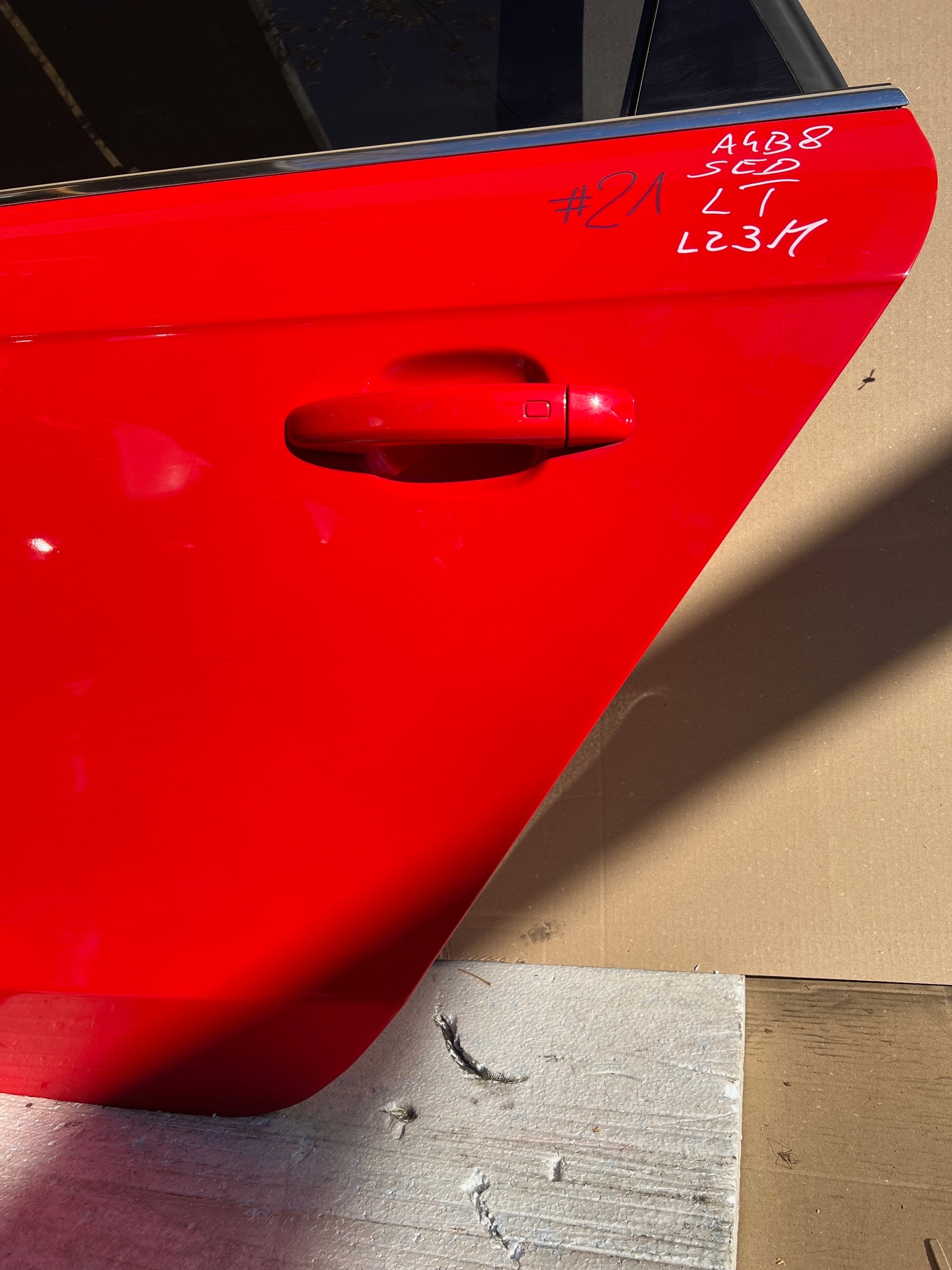 AUDI A4 B8 sedan door left rear. left rear part LZ3M