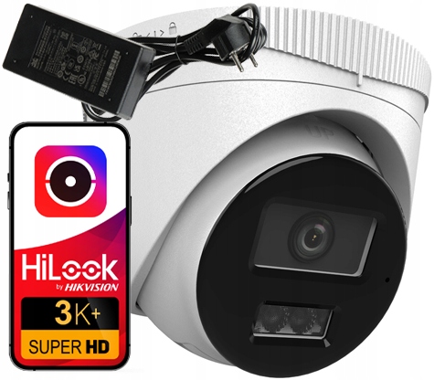 Ip kamera 6MP PoE IPCAM-T6-30DL Hybrid Light HiLook od spoločnosti Hikvision napájací zdroj