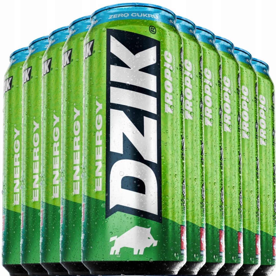 Wk Dzik Energy 500 ml Energetický nápoj Energetik 0 kalorií 0 cukru pecka