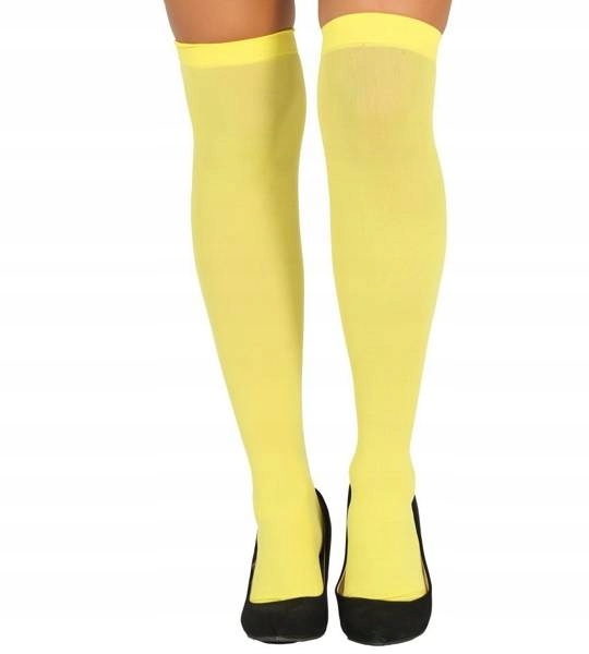 ZAKOLANÓWKI POŃCZOCHY DAMSKIE ŻÓŁTE WIOSNA