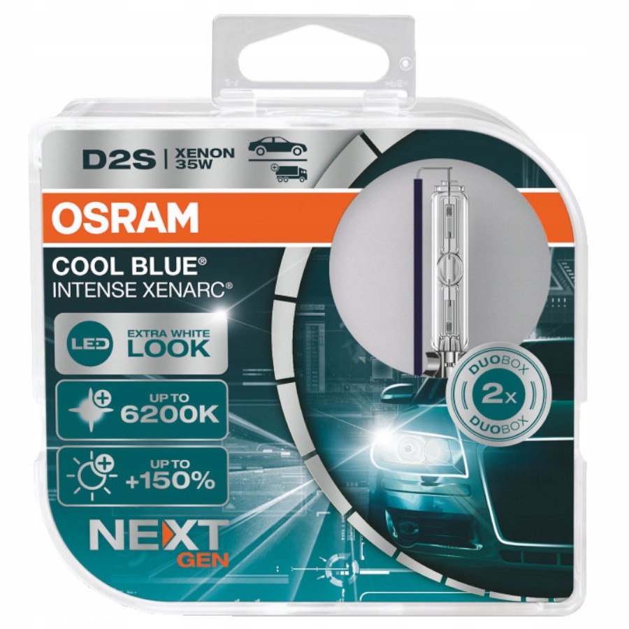 Osram D2S Cool Blue Intense Xenarc 6200K+150% 66240CBN Xenónová Žiarovka
