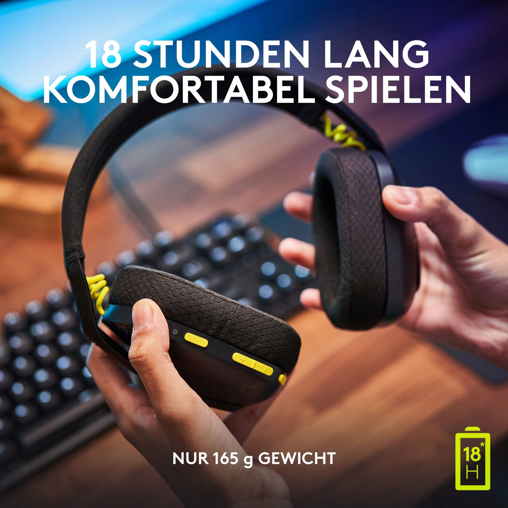 LOGITECH G G435 LIGHTSPEED Bezprzewodowe Słuchawki Gamingowe Bluetooth — miniatura 7