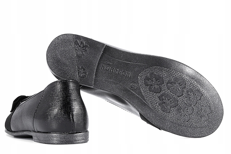 KORNECKI 4906 BALERINY DZIEWCZĘCE LORDSY PÓŁBUTY czarne Stan opakowania oryginalne