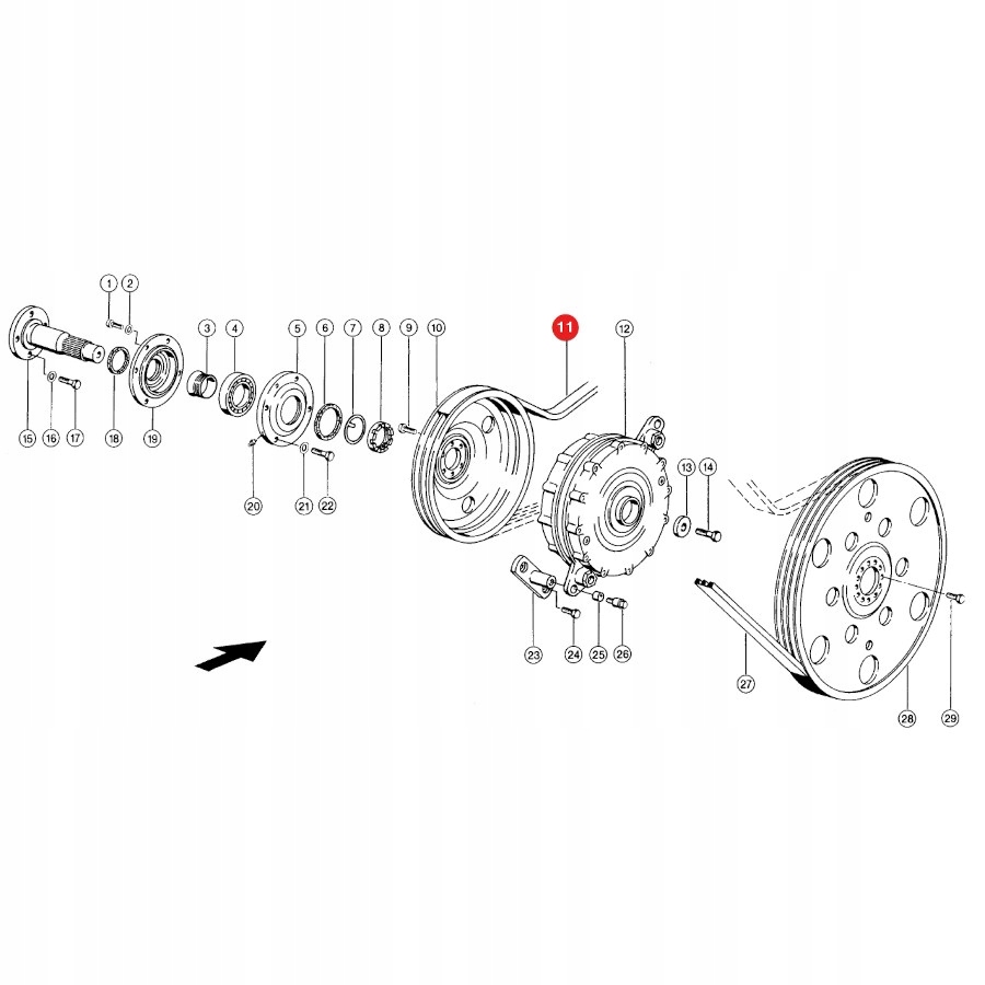 Pasek klinowy Claas 667251 1 Optibelt 1003601 Marka maszyny Inna