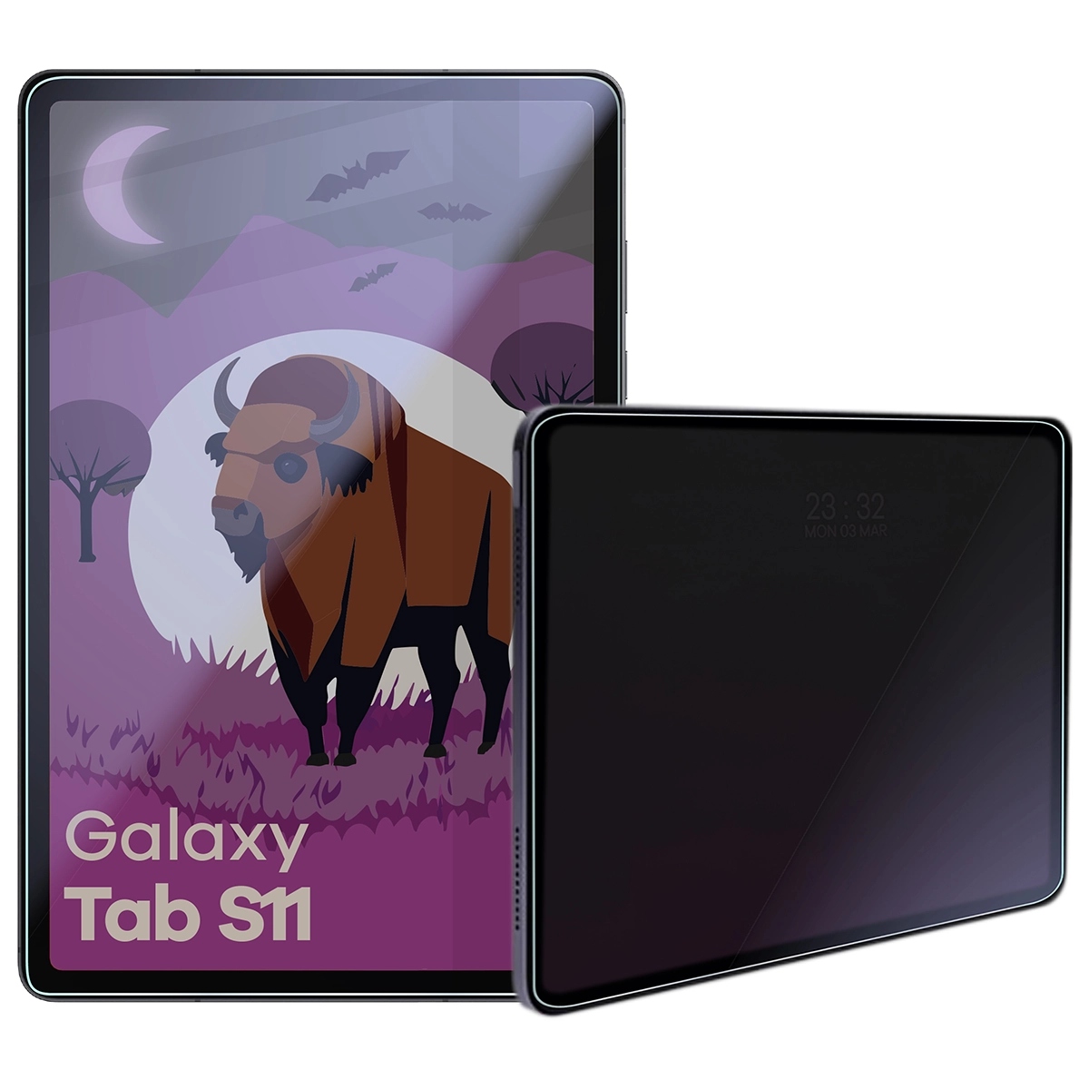 Szkło hybrydowe prywatyzujące do Galaxy Tab S11, Bizon szybka matowa