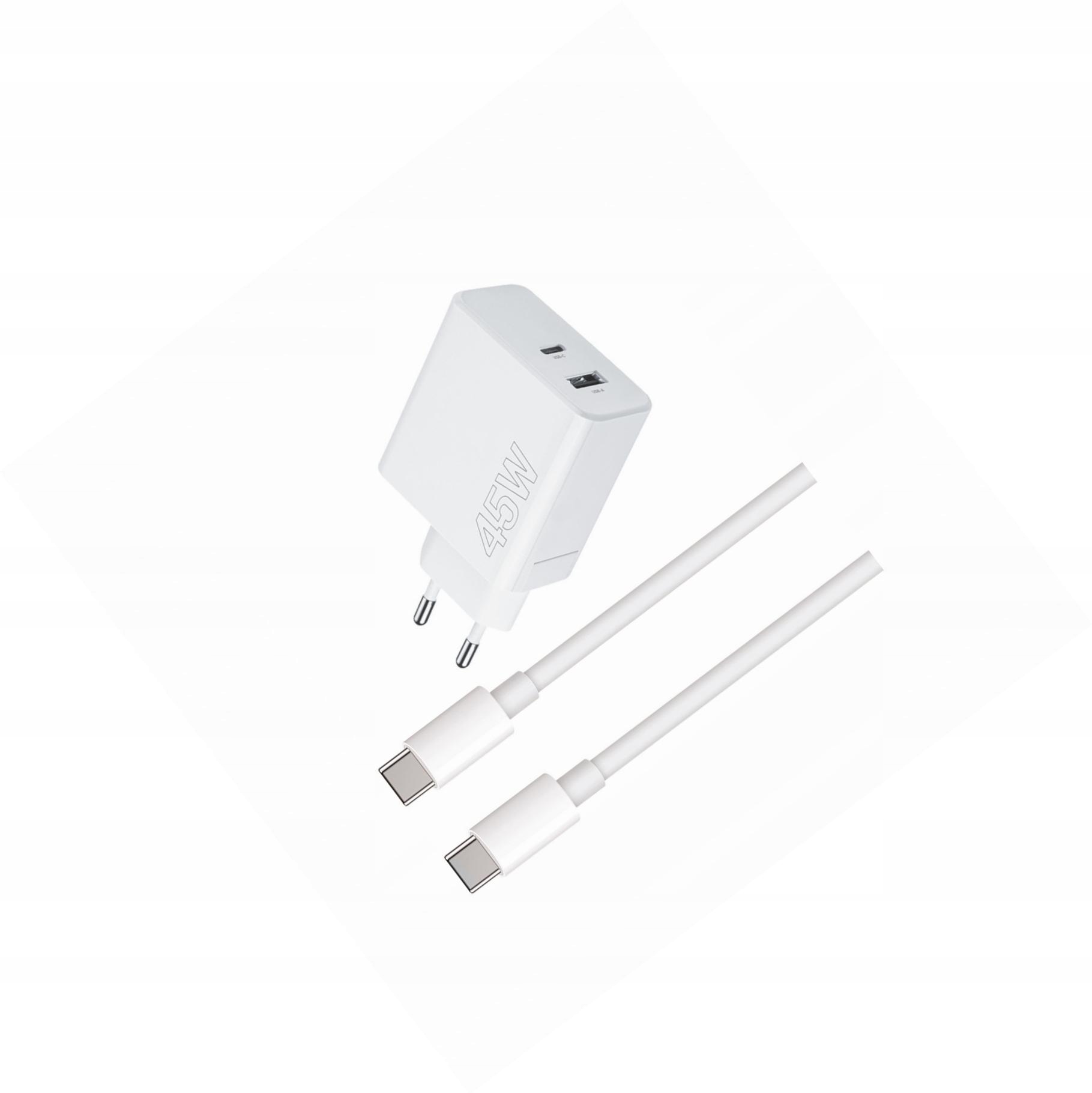 Szybka ładowarka 45W z długim kablem 2m 2 wejścia do Oppo A53 5G