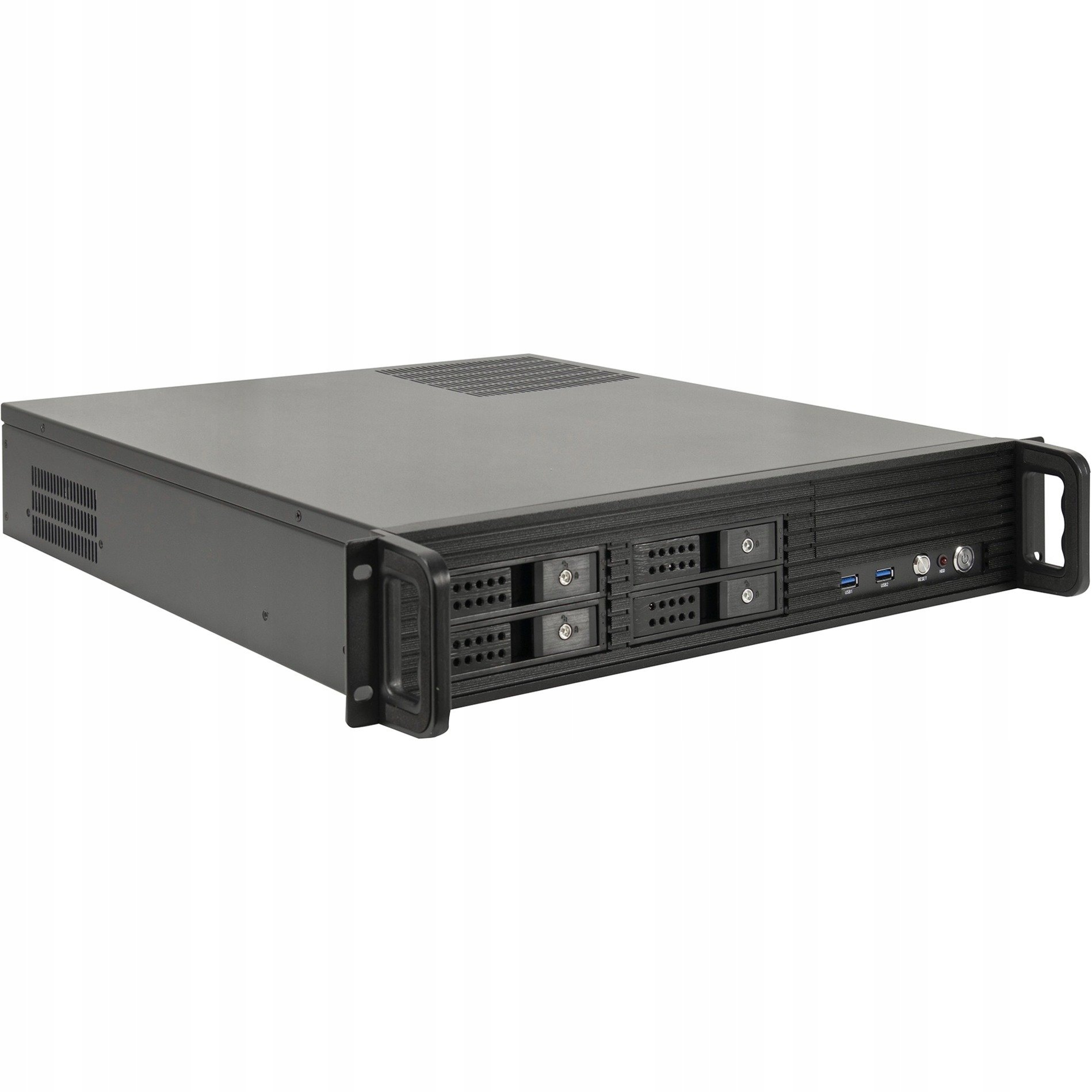Obudowa serwerowa Rack 2U microATX Hot-Swap, czarna