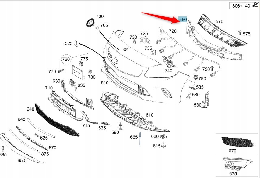 Absorbér Pěna Nárazníku Mercedes A W176 A1768850600