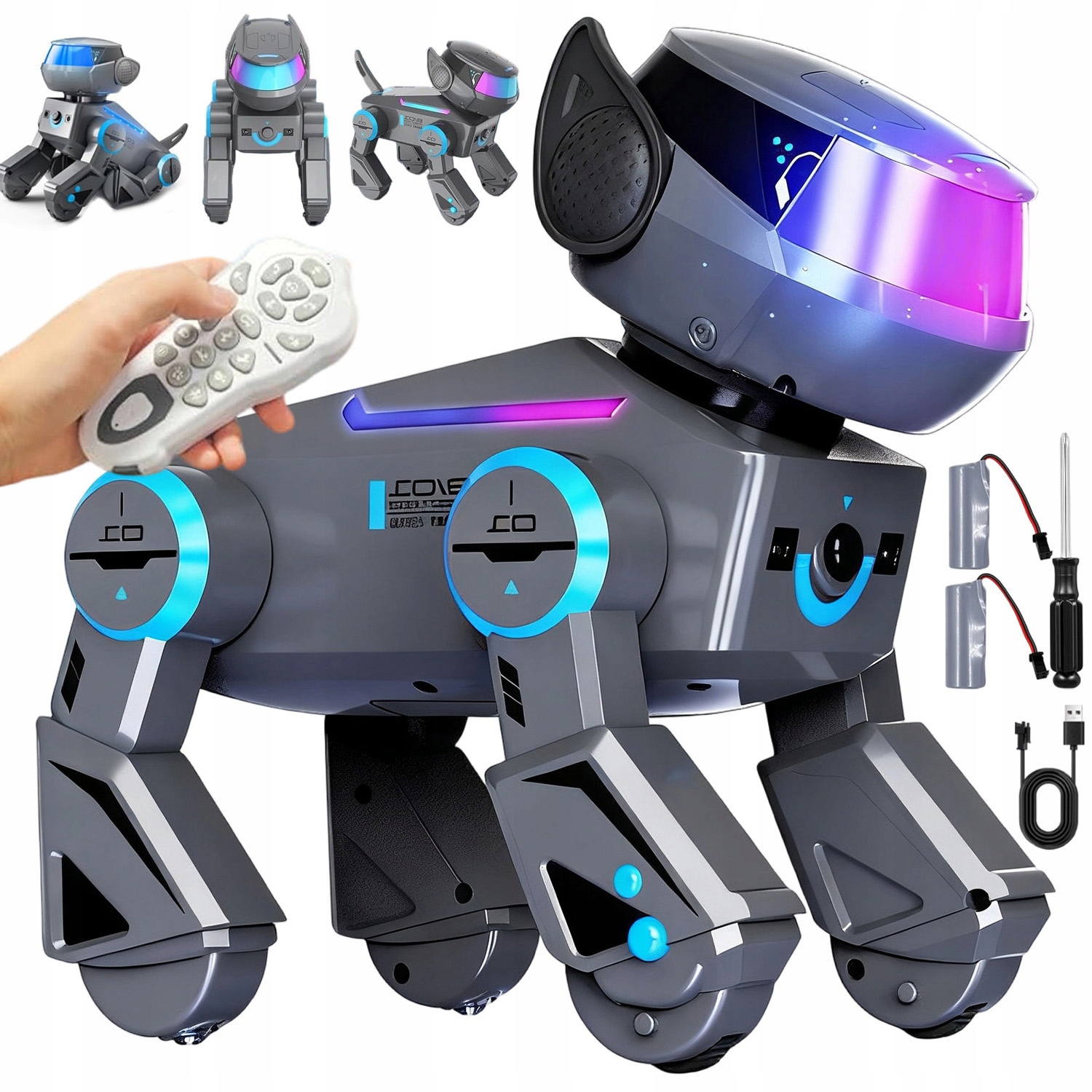 Robot Pejsek Interaktivní Dálkově Ovládaný Programovatelný Usb Bluetooth