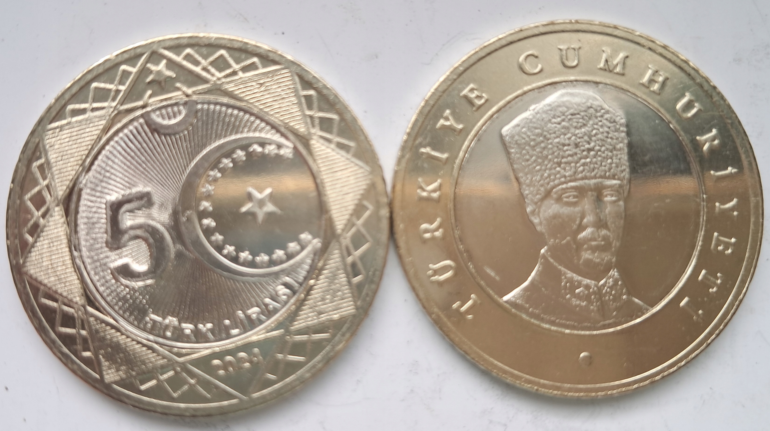 TURCJA 5 lirów 2024r