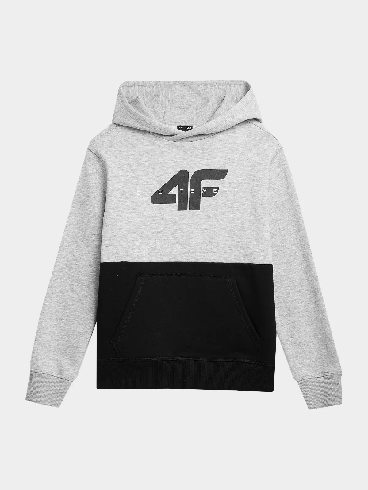 BLUZA CHŁOPIĘCA 4F DRESOWA Z KAPTUREM AW23M628 Rękaw długi rękaw