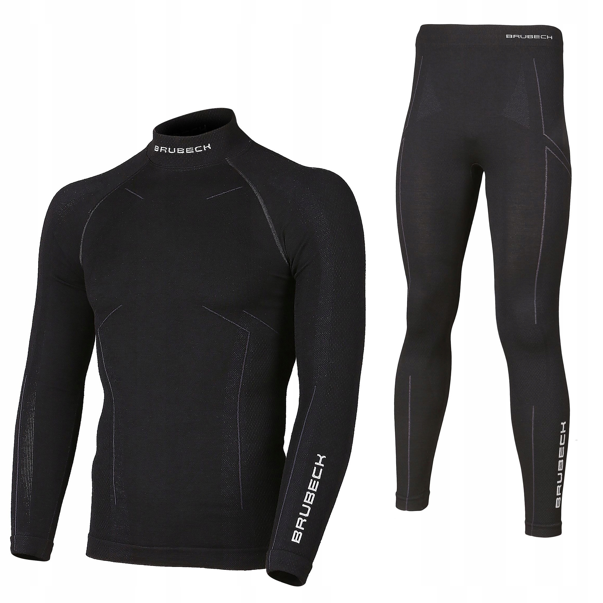 Set Termoaktivního Prádla Brubeck Extreme Wool Mikina+kalhoty Černá M