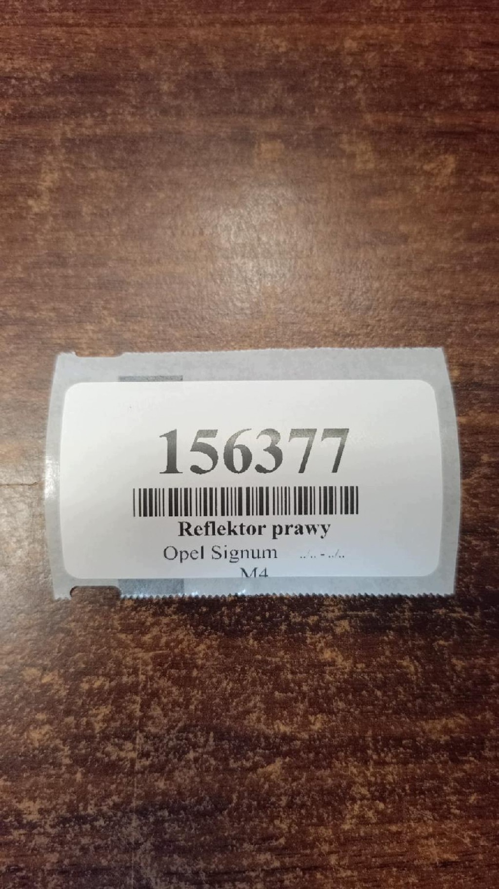 OPEL SIGNUM REFLEKTOR light right front 15588800