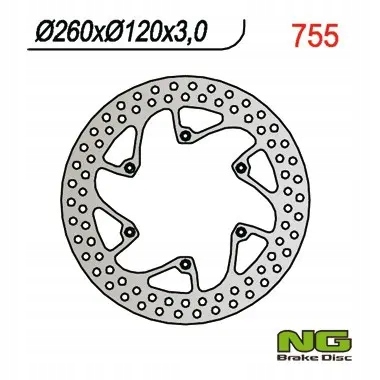Predný brzdový kotúč (260X120X3)