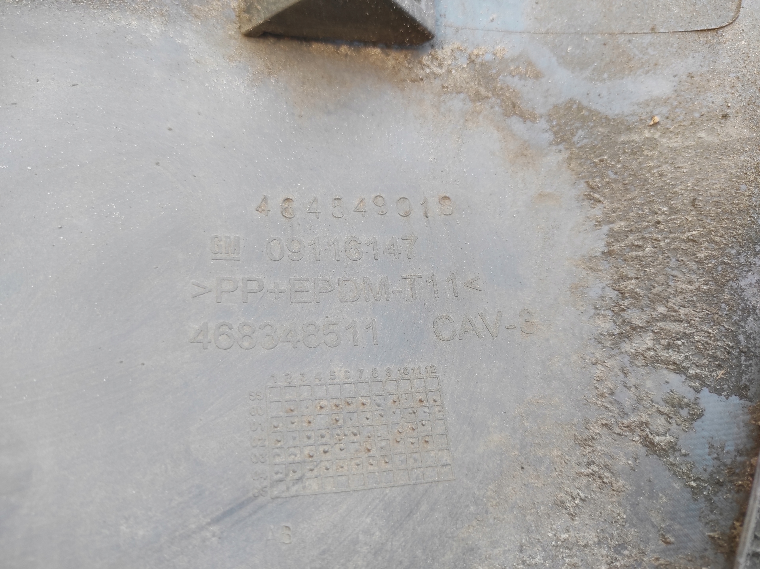 bumper rear part 09116147 - OPEL CORSA C