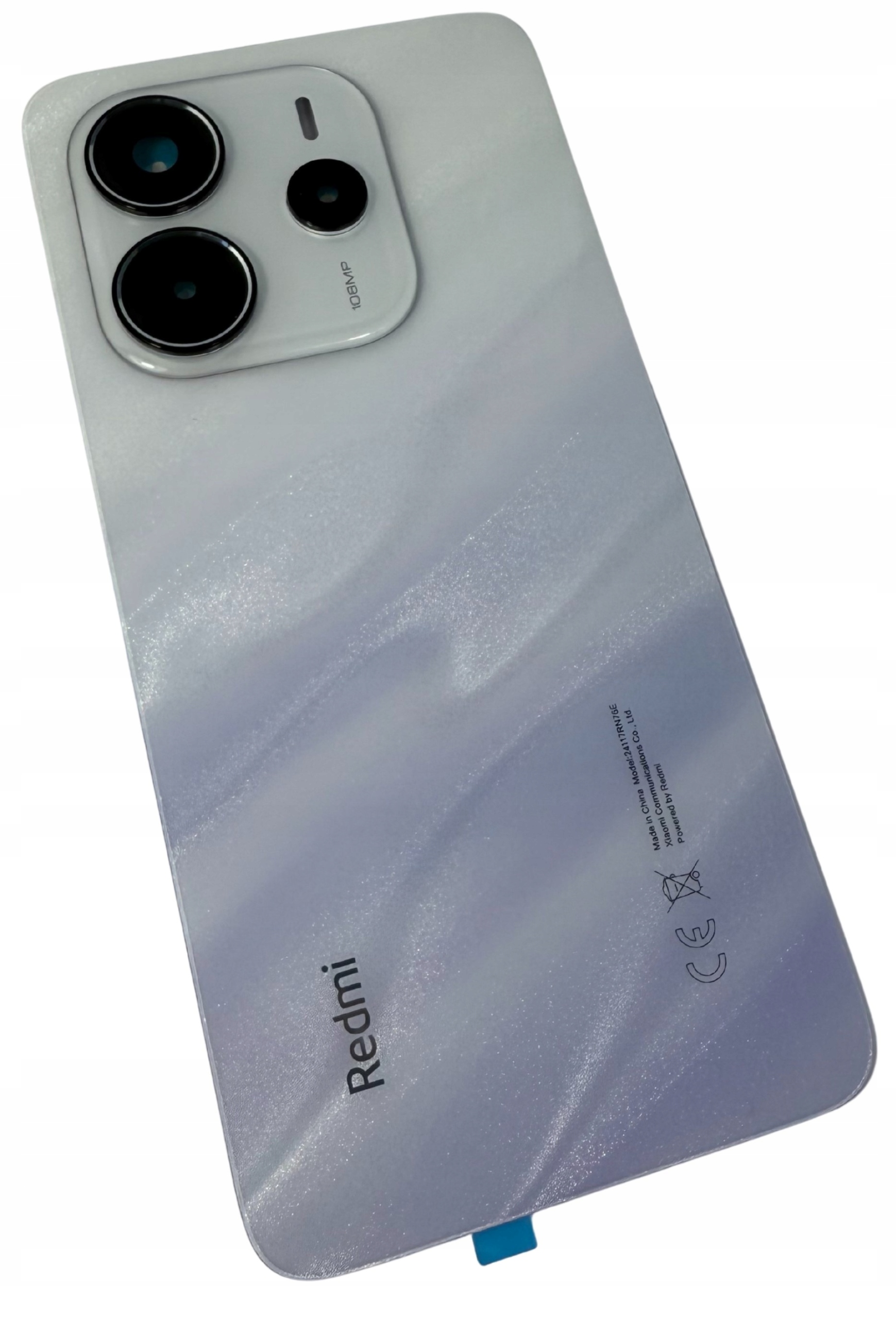 Org Klapka Originální zadní zadní kryt pro Xiaomi Redmi Note 14 4G, fialová