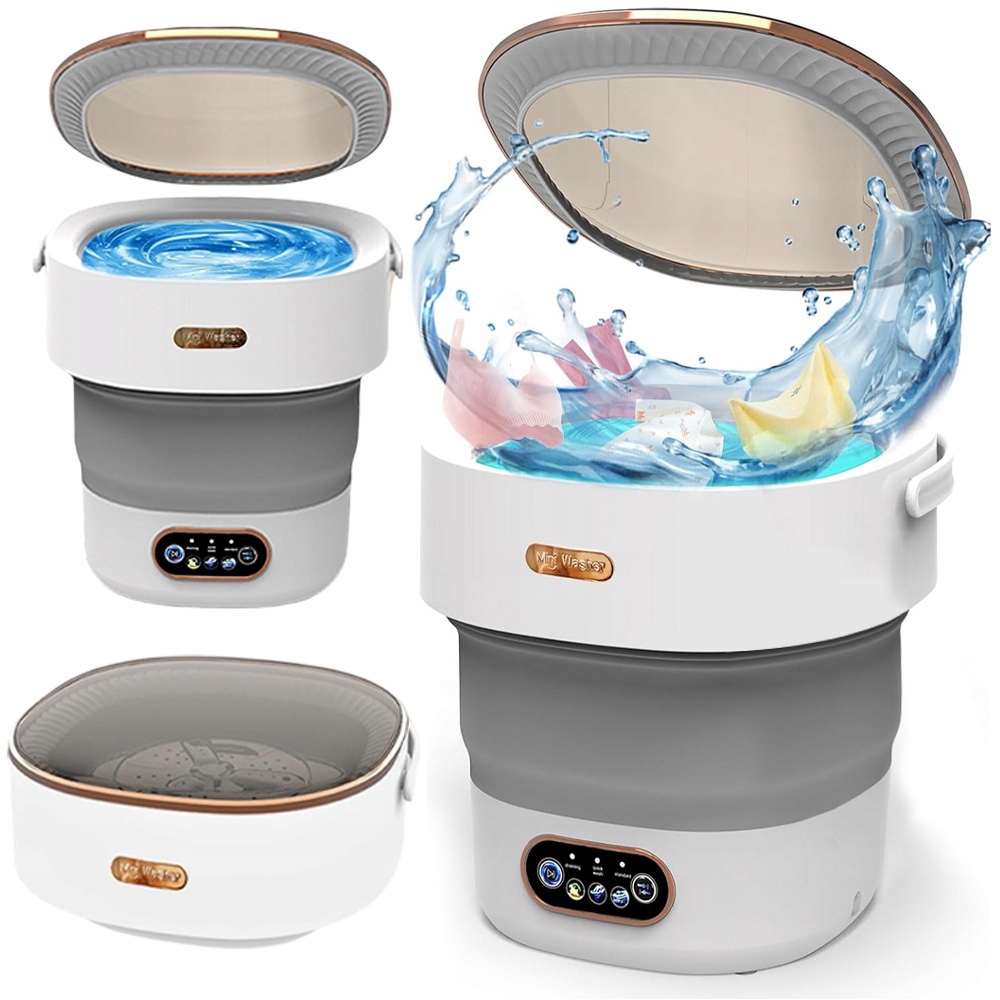Przenośna Mini Pralka Składana Podróżna Automatyczna Turystyczna 12L