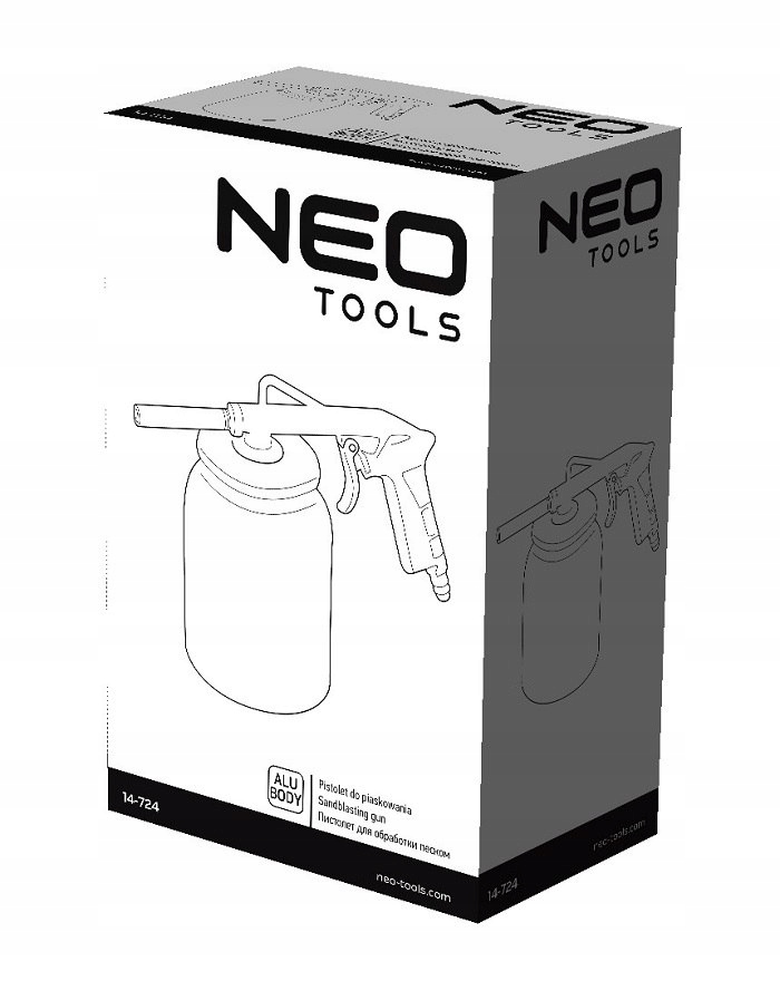 PISTOLET DO PIASKOWANIA ZE ZBIORNIKIEM 750CM3 Marka Neo Tools