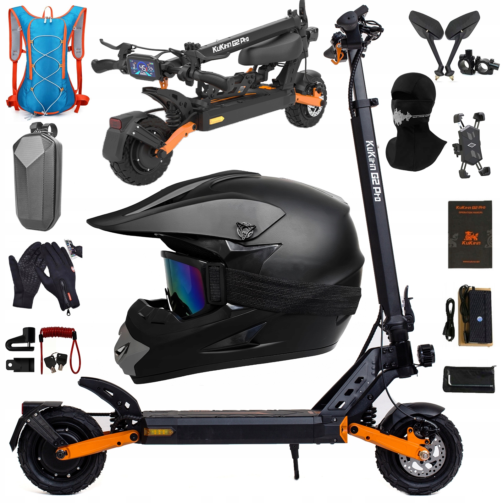 Novinka 2026 Kukirin G2 Pro Elektrická Koloběžka 1000W 48V 15,6Ah, Maximální Rychlost 45 km/h, Dojezd 58 km, 9"