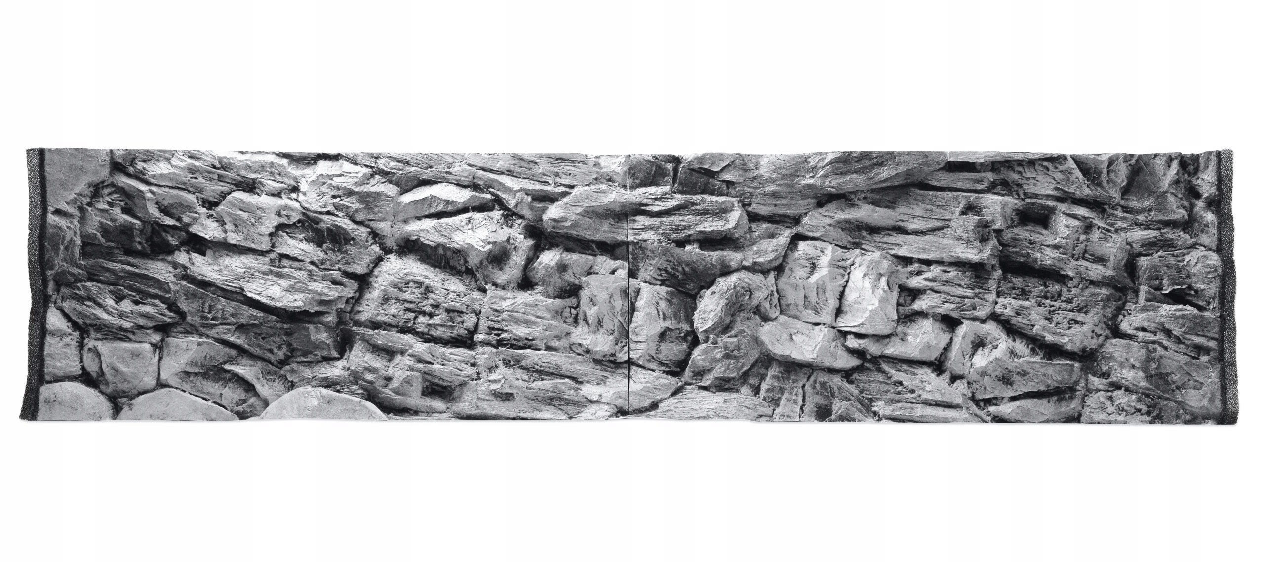 Levně Strukturované Pozadí 3D Skála Šedá Pro Akvárium 200x50