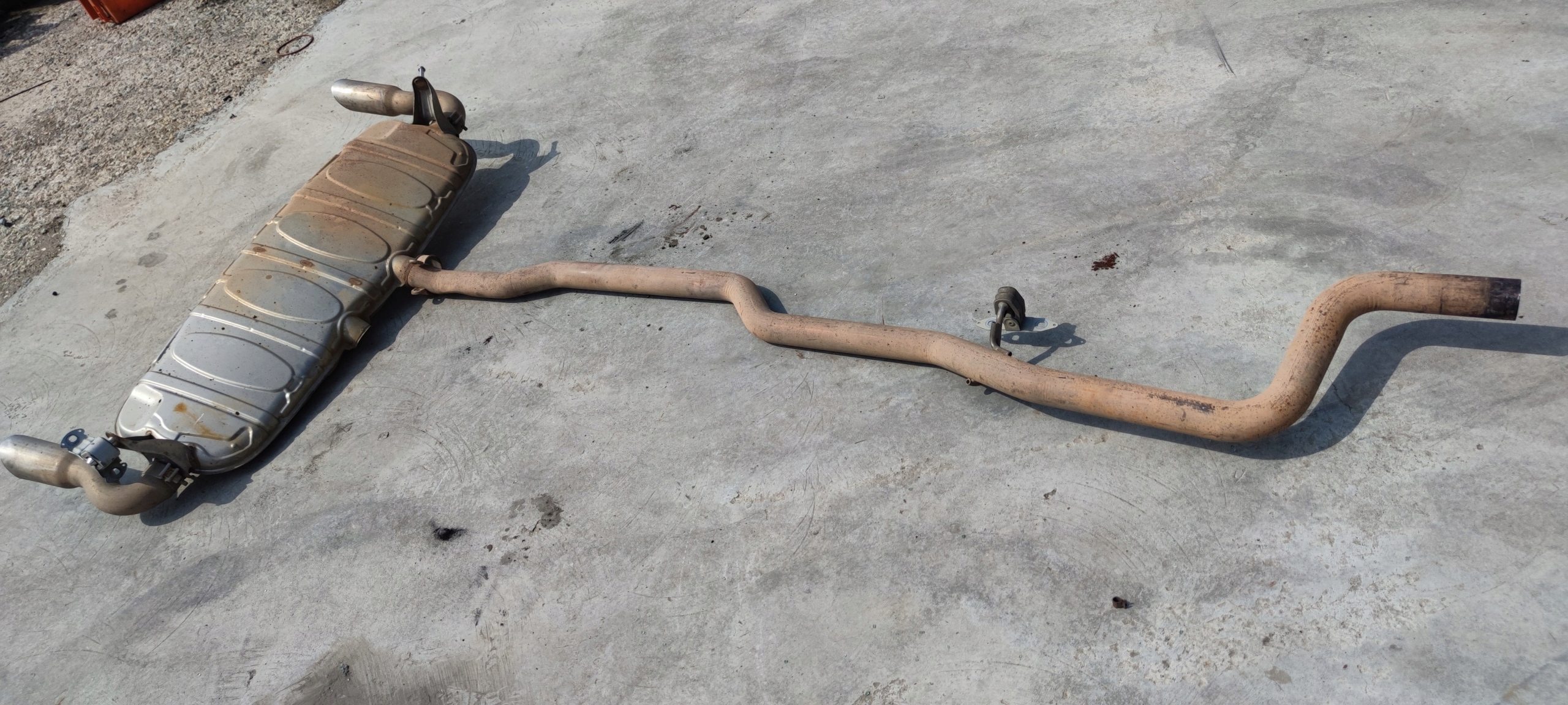 muffler, exhaust KOMPLET AUDI Q7 4L 3.0 TDI
