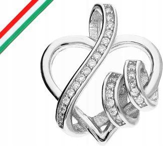 Stříbrný přívěsek 925 srdce s vlnkami 1,75 g, ideální jako dárek, módní vzor