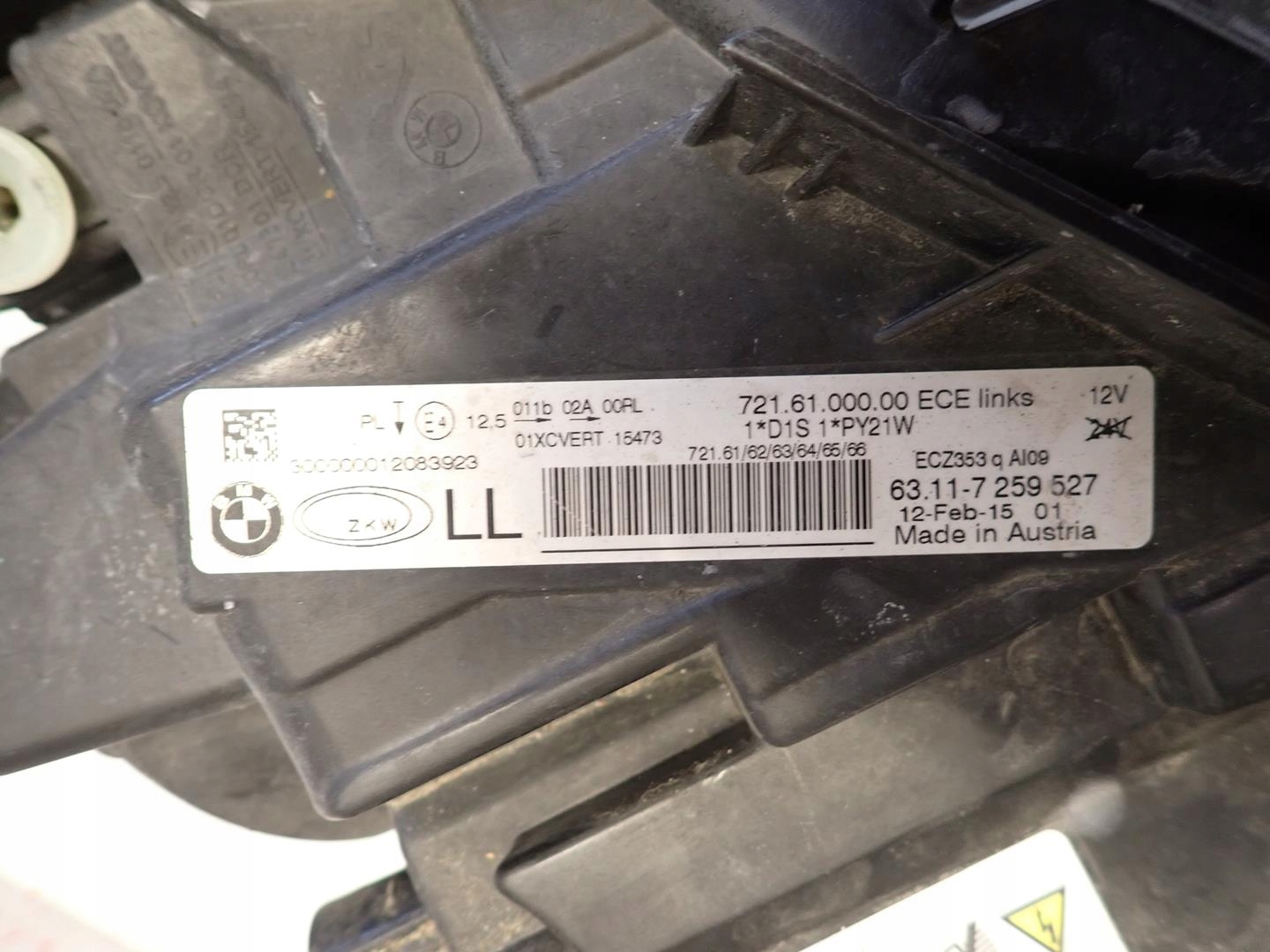 light front front left BMW 3 F30 F31 2011- BI-XENON SKR 7259527
