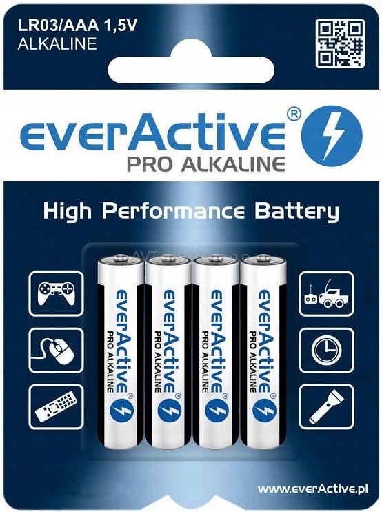 

Baterie alkaliczne everActive Alkaline LR03 Aaa 4