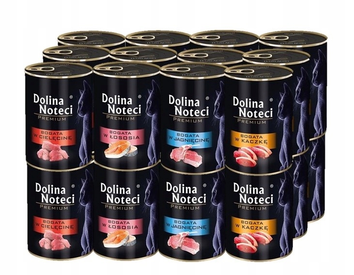 Levně Mokré krmivo pro kočky Dolina Noteci Premium mix chutí 24x400 g