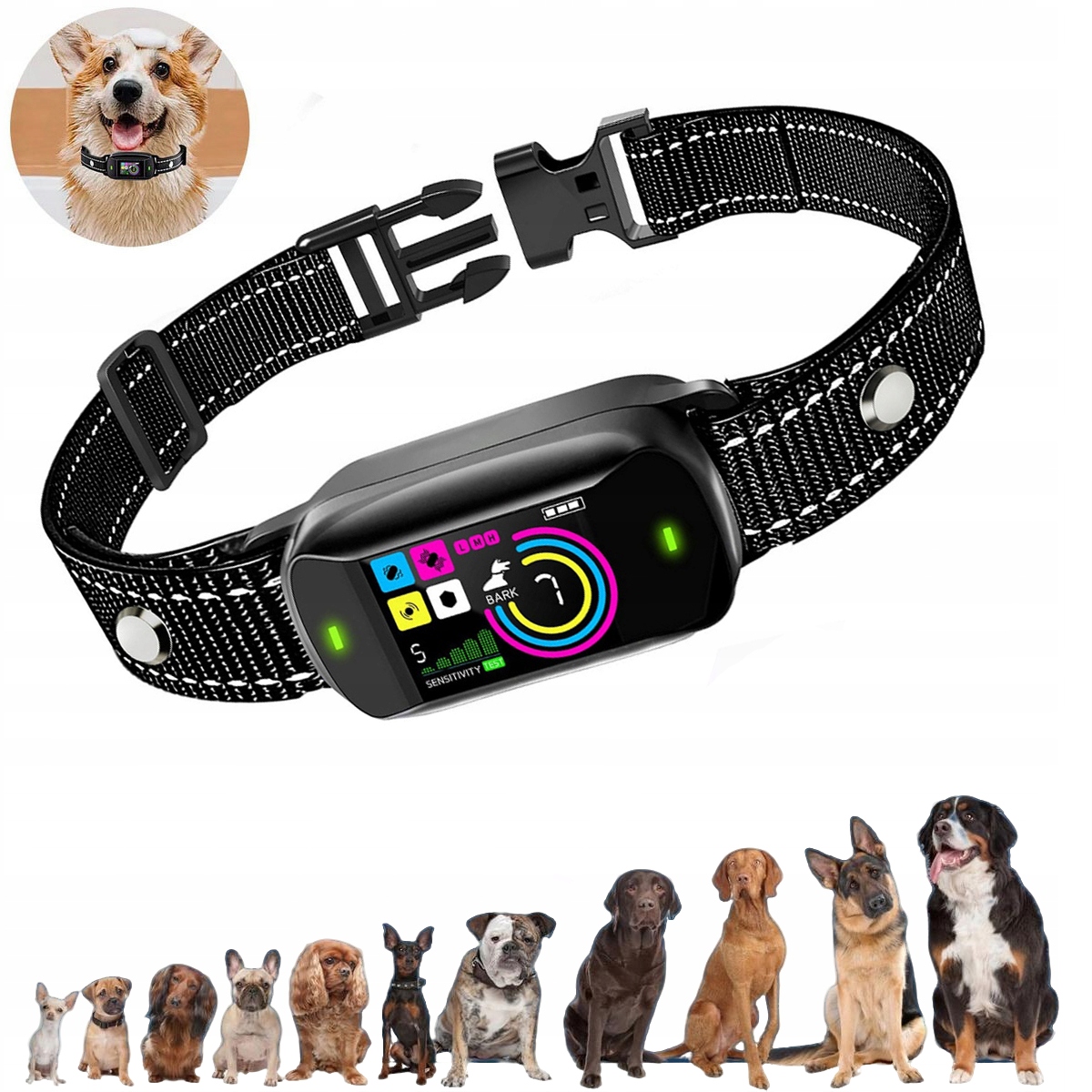 Protištěkací Obojek Elektrický Výcvikový Obojek Pro Psa Uklidňující