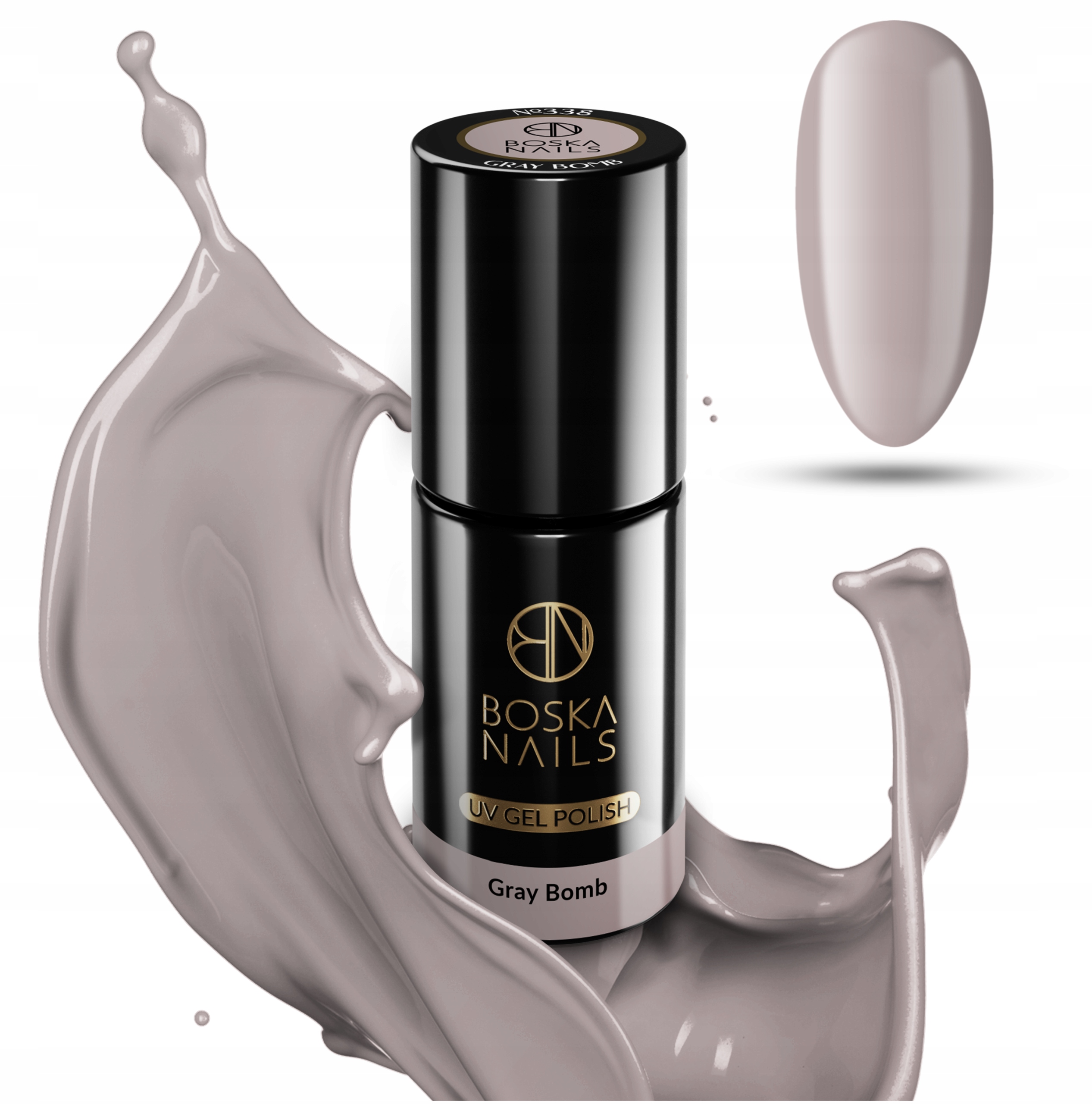 

Lakier Hybrydowy Szary Uv/led Boska Nails 6 ML