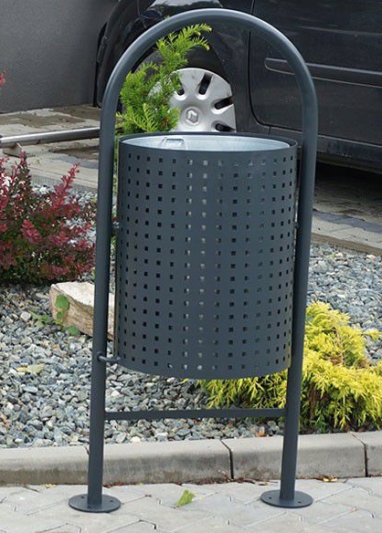 KOSZ na śmieci Ogrodowy Parkowy Miejski Beryl 60l Producent KROSSTECH