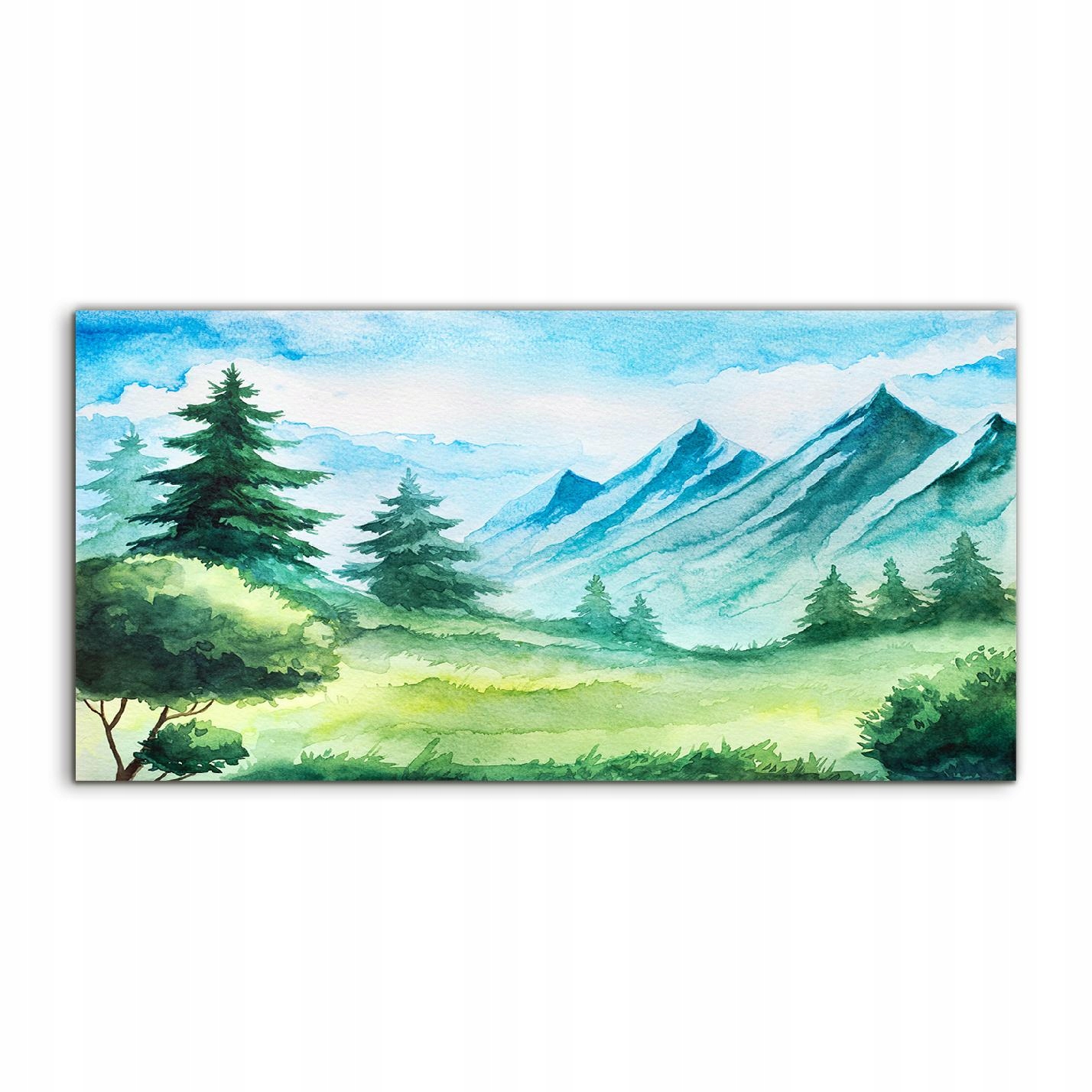 

Obraz akrylowy 120x60 ścienny Las Łąka Góry Drzewa