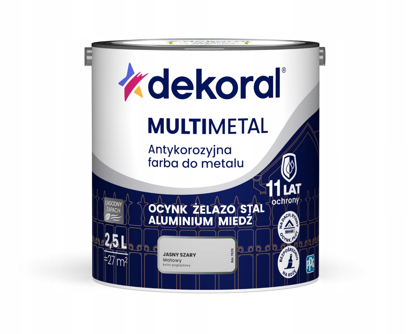Dekoral Multimetal 2,5 L Šedý Světlý Mat